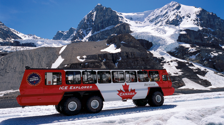 Kanada Alberta Jasper Nationalpark Columbia Icefield Bus Foto Brewster Travel Canada